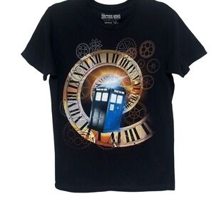 Ripple Junction Mens Black Doctor Who 2009 Graphic T-Shirt Size Medium